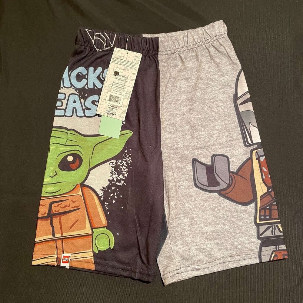 LEGO STAR WARS MANDALORIAN Boy's Pajama Shorts Size 8 New with Tags